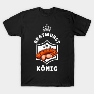 Bratwurst König Grill Liebhaber Männer T-Shirt